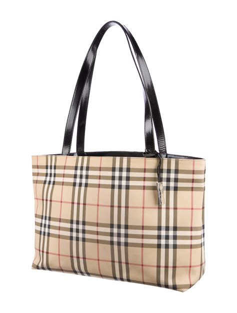 burberry large check tote|Burberry large belt tote bag.